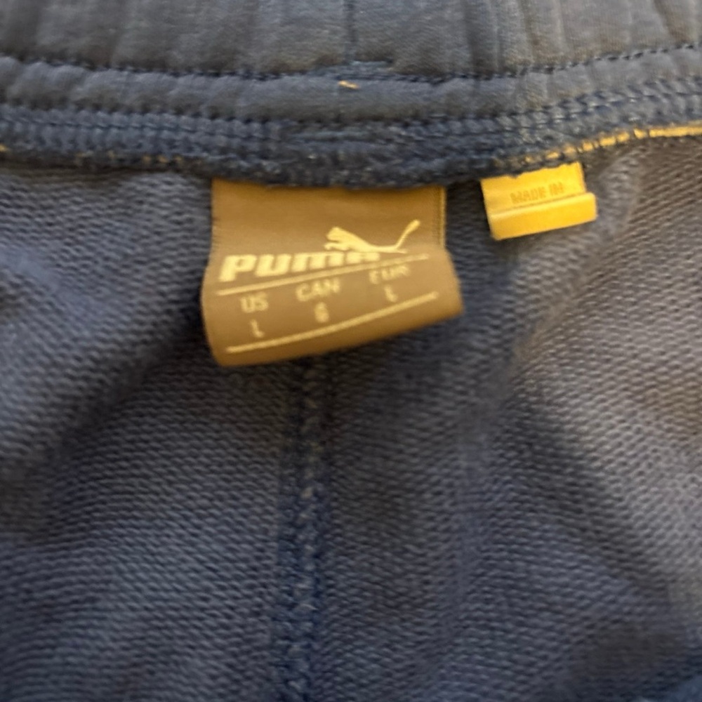 Puma Men's Athletic Shorts in Blue - Picture 4 of 4